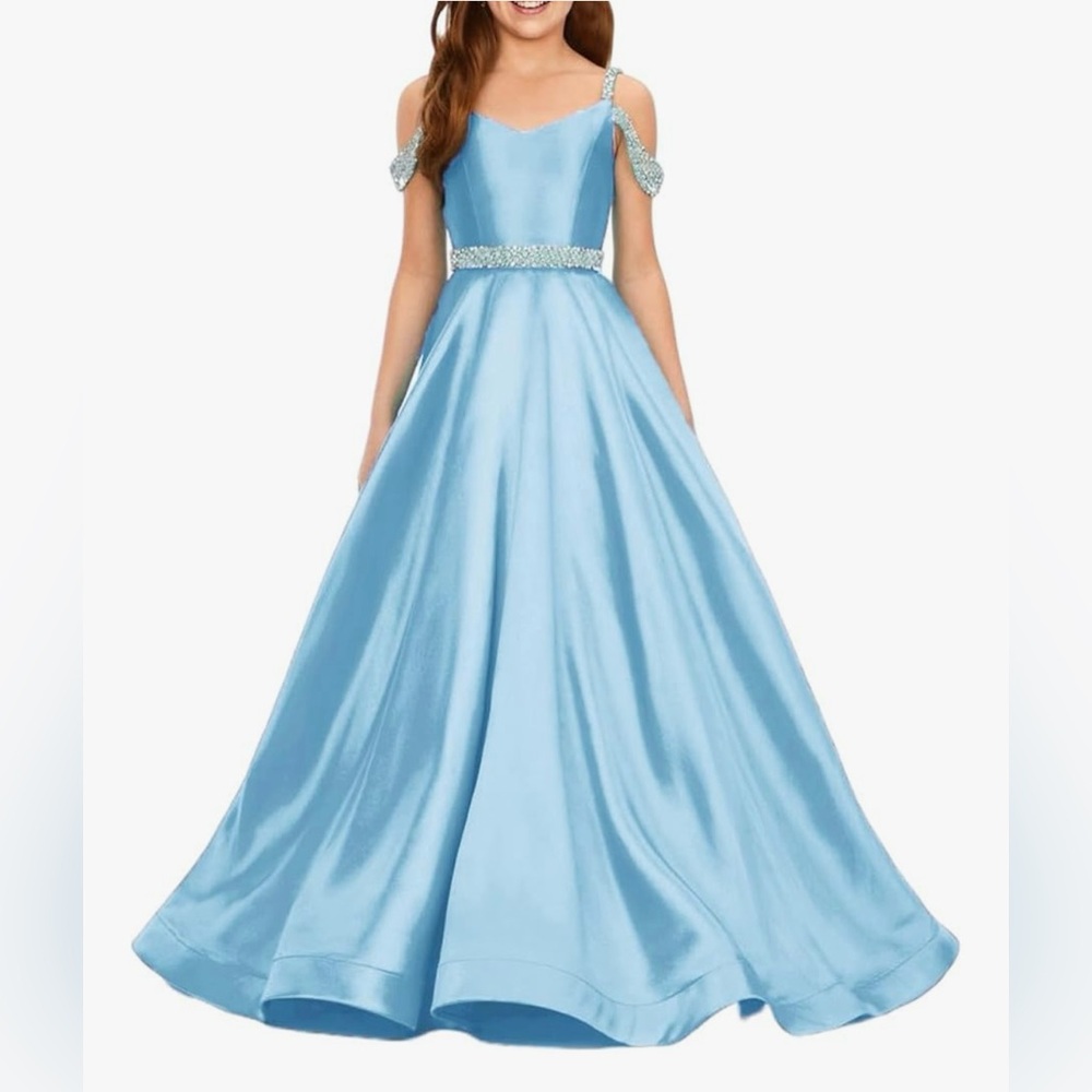 Elegant Blue Kids Formal Dress